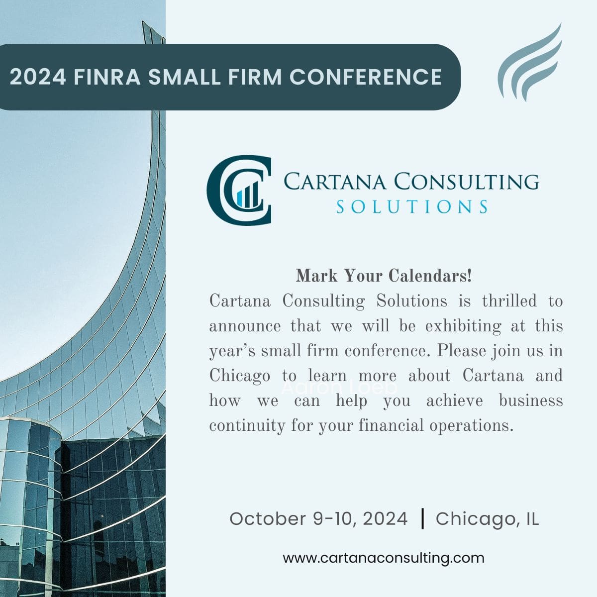 2024 FINRA Small Firm Conference | Cartana Consulting Solutions LLC